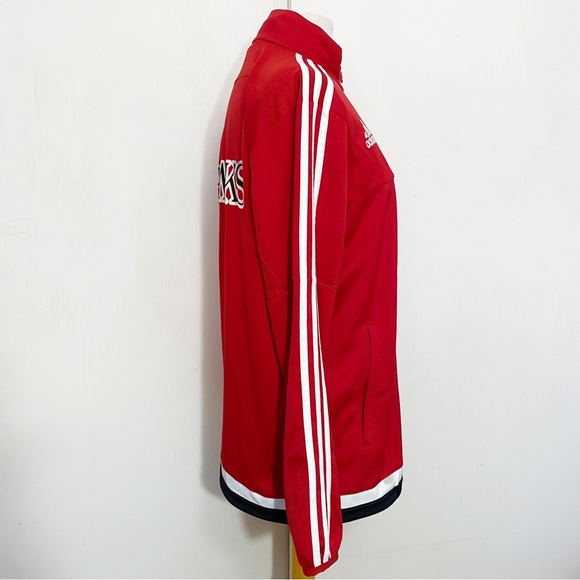 ADIDAS Hawks Climacool full zip vented jacket 2 pockets 100% polyester M - Picture 4 of 11
